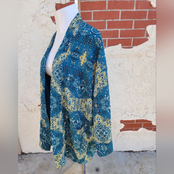 Medium Women House of Harlow 1960 REVOLVE kimono open jacket boho print - Picture 1 of 16